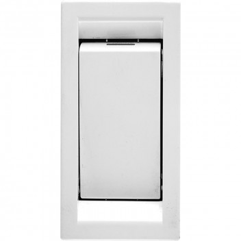 WHITE 1 LEVER 1 WAY SWITCH DUCTING MODULE