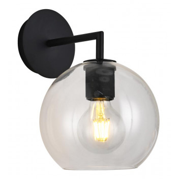 K LIGHT WALL LIGHT E27 TREND GLASS BALL BLACK