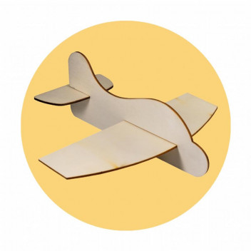 DALA 3PIECE WOODEN BLANK AEROPLANE