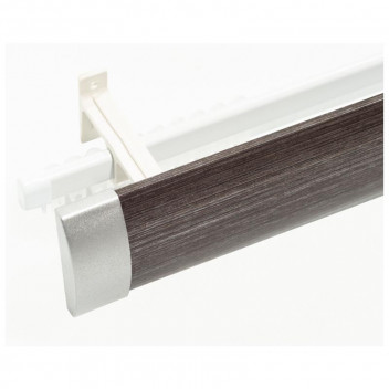 HALF ROUND SMOOTH DOUBLE TRACK SLATE POLE  64MM X 2.5M