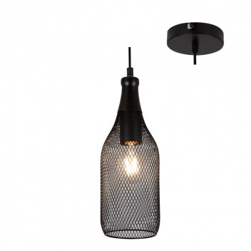 EUROLUX BLACK STEEL PENDANT LIGHT 110MM