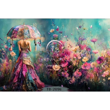 MIDNIGHT BLOOM DECOUPAGE A4