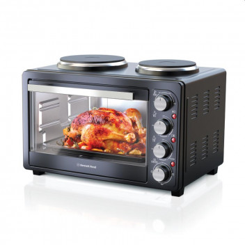TEVO TRADING ELECTRIC OVEN WITH 2 PLATE STOVE 30L BLACK BENNETT READ.
