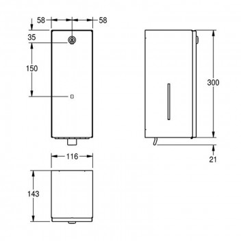 FRANKE SOAP DISPENSER MATT BLACK