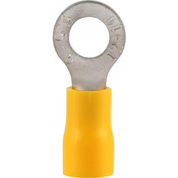 RUWAG PRE-INS RING TERMINAL YELLOW 4MM 8 PER PACK