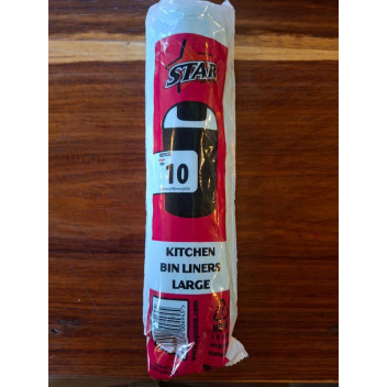 STAR PERFORATED KITCHEN BIN REFUSE BAG 600X780 10PP