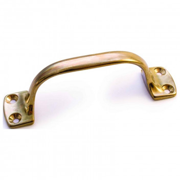 SAFETOP DOOR HANDLE BRASS 127MM