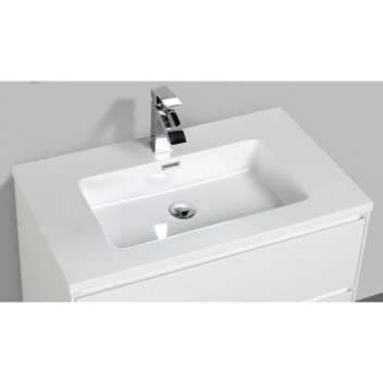 CLEAR CUBE ENZO BASIN WHITE 800MM