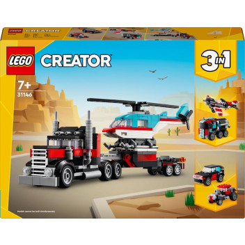LEGO  31146 FLAT BED TRUCK  WITH  HELICOPTER