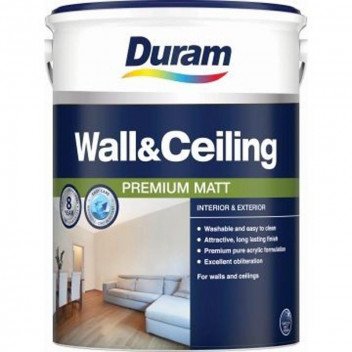 DURAM WALL AND CEILING DEEP PVA PAINT 5L