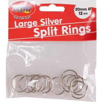 CRAFT SPLIT RING SILVER 2CM