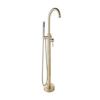 BIJIOU GOLD STYLET FREESTANDING BATH MIXER
