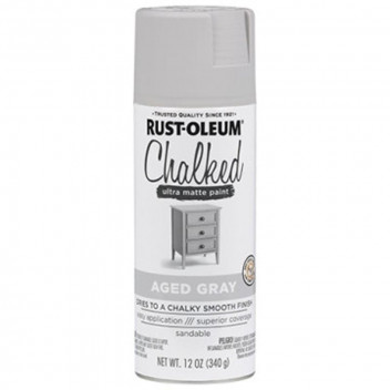 PAINT SPRAY CHALKED 302592 AGED GRAY 340G R-OLEUM