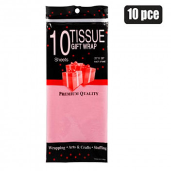 PINK TISSUE PAPER 10X SHEETS 50X66CM