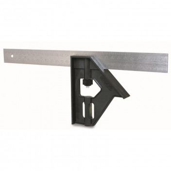 STANLEY WORKS PLASTIC COMBINATION SQUARE STEEL/PLASTIC 300MM.