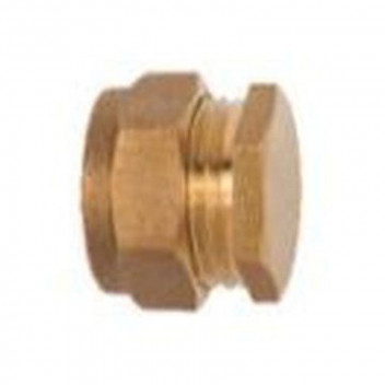 STOP END BRASS COMPRESSION 22MM