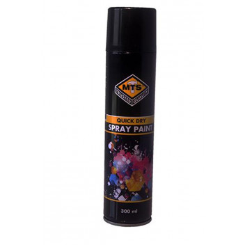PAINT SPRAY MTS1843 SATIN BLACK 300ML MTS