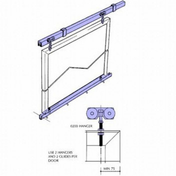 HILLALDAM STEEL GUIDE BOTTOM CHANNEL 3M