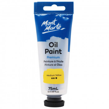 OIL CRAFT PAINT MEDIUM YELLOW 75ML TUBE