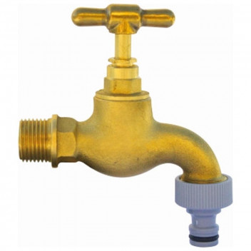 BRETTEN TAP GARDEN ROUGH BRASS MEDIUM PATTERN 22MM