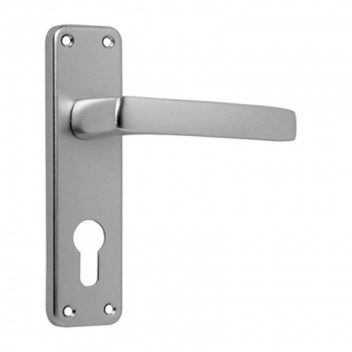 DUBAI BLISTER ALUMINIUM CYLINDER LEVER ON BACKPLATE DOOR FURN