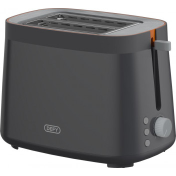 TOASTER 2 SLICE GREY DEFY