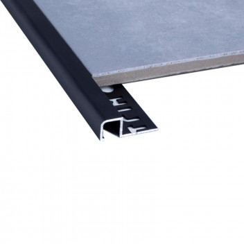 STRAIGHT EDGE CHARCOAL BLACK TRIM DECOR  10MM X 2.5M