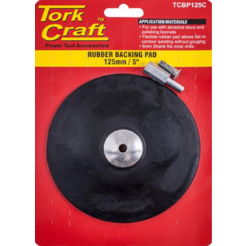 TORK CRAFT RUBBER BACKING PAD 125MM