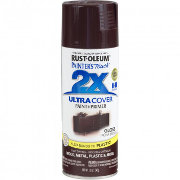 R-OLEUM 2X BROWN KONA GLOSS SPRAY PAINT 340G