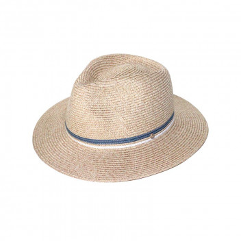 ERIKA MIXED CAMEL AND BLUE HAT 61CM