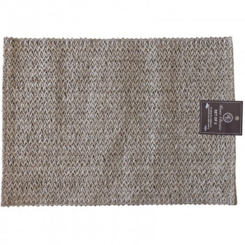 NATURALS GREY WOVEN PLACEMATS 2PIECE