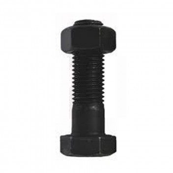 BLACK HEXAGON BOLTS AND NUTS M8X40MM P5