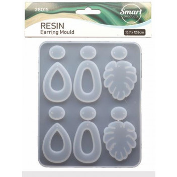 CRAFT RESIN MOULD LEAVES & OVAL EARRINGS