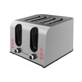 TEVO TRADING TOASTER 4 SLICE STAINLESS STEEL SILVER BENNETT READ.