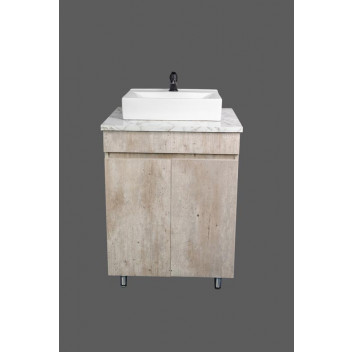 GREY FREESTANDING NILE CABINET WITH TOP 600X460X800MM