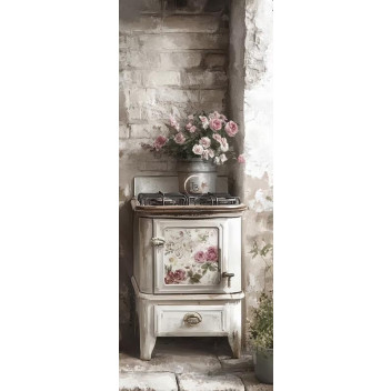 DECOUPAGE DOOR STOVE ELEGANCE
