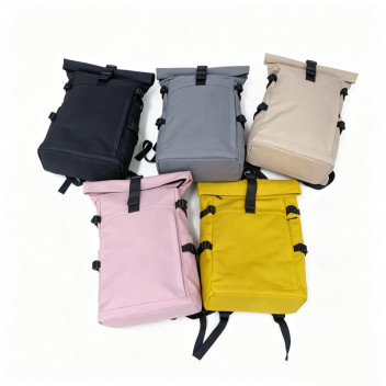 CASUAL BACKPACK SQUARE POLYESTER ASSORTED 42X28X14CM