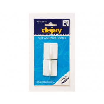 DEJAY ADHESIVE SQUARE HOOK 2PP