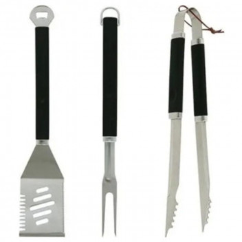MEGAMASTER 3PIECE UTENSIL BRAAI SET