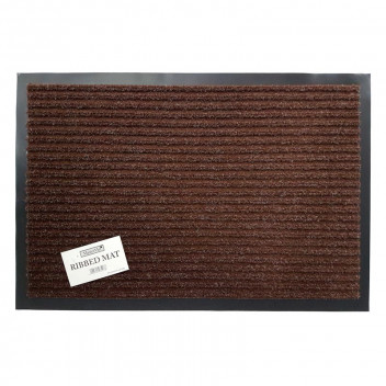 MAT EXT COVERED / INT RIBBED 4060 BROWN 400 X 600MM MASTERMAT