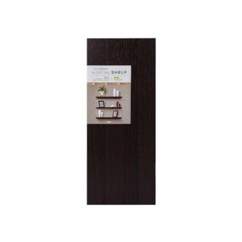 DECOR HALLOW MAHOGANY WOOD FLOATING SHELF 450X250X38MM