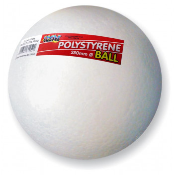 ROUND CRAFT FOAM BALL 250MM 1PIECE