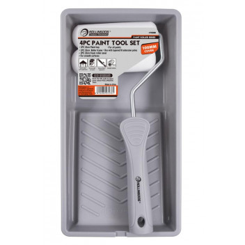 SET ROLLER FOAM PAINT & TRAY 70280 100MM ROLLINGDOG