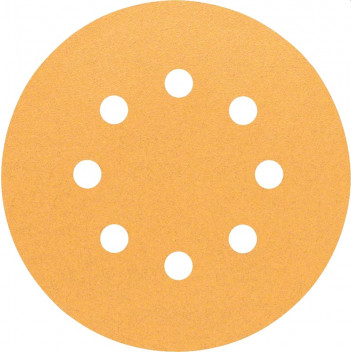 BOSCH SANDING DISC WOOD PAINT 240G 8HOLES 125MM 5PP
