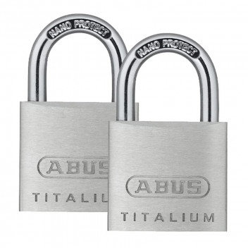ABUS TITALIUM NANO PADLOCK 30MM 2PACK