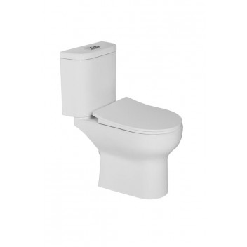 SOLO WHITE CLOSE COUPLE TOP FLUSH MALDIVES TOILET SUITE