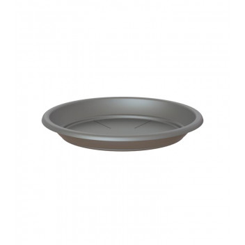ARTEVASI ANTHRACITE ROUND PLASTIC SAUCER 22CM