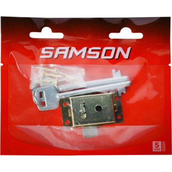 LOCK CUPBOARD 2L BRASS PLATED 51MM