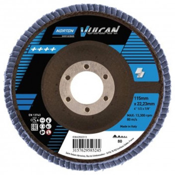 NORTAN VULCAN FLAP DISC METAL 115X22MM P80