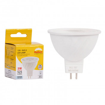 RADIANT LED BULB MR16 5W 4000K